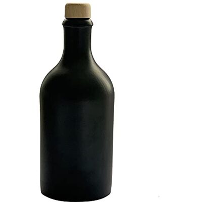 Mikken E-SZT-500+17851/X - 500 ML Keramikölflasche mit Holzdeckel - Öl & Essig Spender Mikken E-SZT-500+17851/X - 500 ML Keramikölflasche mit Holzdeckel - Öl & Essig Spender