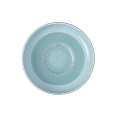 Villeroy & Boch – Perlemor Aqua Espressountertasse, Maße: ca. 12 × 12 × 2 cm, Blau, spülmaschinenfest & mikrowellensicher, Effektglasur im Pottery-Look, Untertasse aus Premium Porzellan Villeroy & Boch – Perlemor Aqua Espressountertasse, Maße: ca. 12 × 12 × 2 cm, Blau, spülmaschinenfest & mikrowellensicher, Effektglasur im Pottery-Look, Untertasse aus Premium Porzellan