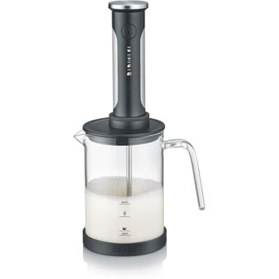 GRAEF. GRAEF kabelloser Milchaufschäumer MS202EU Schwarz, Rühren, Schäumen & Mixen, Glas-Milchkännchen, einfache intuitive Ein-Tasten-Bedienung, 4 Funktionen, leicht bedienbar mit einer Taste GRAEF. GRAEF kabelloser Milchaufschäumer MS202EU Schwarz, Rühren, Schäumen & Mixen, Glas-Milchkännchen, einfache intuitive Ein-Tasten-Bedienung, 4 Funktionen, leicht bedienbar mit einer Taste