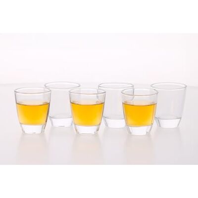 alpina Shotgläser 6er Set 45ml Schnapsgläser Spülmaschinenfestes Glas Perfekt für Shots und Trinkspiele Transparent alpina Shotgläser 6er Set 45ml Schnapsgläser Spülmaschinenfestes Glas Perfekt für Shots und Trinkspiele Transparent