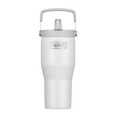 Thermos REFRESHING SERIES Isolier-Trinkbecher 0,85l, weiß matt, Tumbler mit Flip-Strohhalm und Griff für unterwegs, Arbeit oder zu Hause, geschmacksneutraler doppelwandiger Edelstahl Thermos REFRESHING SERIES Isolier-Trinkbecher 0,85l, weiß matt, Tumbler mit Flip-Strohhalm und Griff für unterwegs, Arbeit oder zu Hause, geschmacksneutraler doppelwandiger Edelstahl