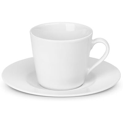 Gerlach 1760 Gerlach Modern Tassen-Set Mit Untertassen 12-Teilig Kaffeetassen 6 Stk Kaffeetasse Teetasse Aus Porzellan Kaffeeservice Für 6 Personen Kaffeebecher Weiss 200ml Gerlach 1760 Gerlach Modern Tassen-Set Mit Untertassen 12-Teilig Kaffeetassen 6 Stk Kaffeetasse Teetasse Aus Porzellan Kaffeeservice Für 6 Personen Kaffeebecher Weiss 200ml