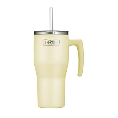 Thermos REFRESHING SERIES Isolier-Trinkbecher 0,85l, vanilla matt, Tumbler mit Strohhalm und Griff für unterwegs, Arbeit oder zu Hause, geschmacksneutraler doppelwandiger Edelstahl Thermos REFRESHING SERIES Isolier-Trinkbecher 0,85l, vanilla matt, Tumbler mit Strohhalm und Griff für unterwegs, Arbeit oder zu Hause, geschmacksneutraler doppelwandiger Edelstahl