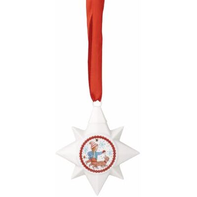 Hutschenreuther Weihnachten Sammelkollektion 2025 "Weihnachtsspiele Porzellan-Ministern Mädchen mit Hund / 6,5 x 6,5 x 1,0 cm, Weiß Hutschenreuther Weihnachten Sammelkollektion 2025 "Weihnachtsspiele Porzellan-Ministern Mädchen mit Hund / 6,5 x 6,5 x 1,0 cm, Weiß