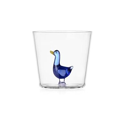 Ichendorf Milano Tumbler Blaue Gans, Kollektion Animal Farm, 30 cl, Borosilikatglas, handgefertigt Ichendorf Milano Tumbler Blaue Gans, Kollektion Animal Farm, 30 cl, Borosilikatglas, handgefertigt