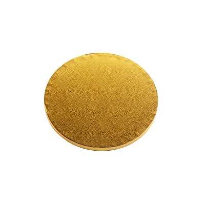dekora Tortenunterlage Rund Goldene Tortenplatte aus Pappe Wiederverwendbar 25 cm, Gold dekora Tortenunterlage Rund Goldene Tortenplatte aus Pappe Wiederverwendbar 25 cm, Gold