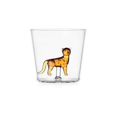Ichendorf Milano Tumbler Gepardo, Kollektion Savannah, 30 cl, Borosilikatglas, handgefertigt Ichendorf Milano Tumbler Gepardo, Kollektion Savannah, 30 cl, Borosilikatglas, handgefertigt