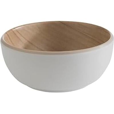 APS 84930 Schale FRIDA, Ø 8,5 cm, Höhe 3,5 cm, Melamin, weiß/Holzoptik APS 84930 Schale FRIDA, Ø 8,5 cm, Höhe 3,5 cm, Melamin, weiß/Holzoptik