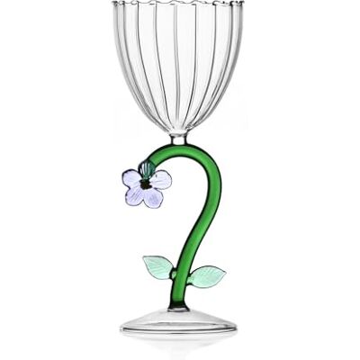 Ichendorf Milano Kelch Optisch Blume Lila Botanische Kollektion 28 cl Borosilikatglas handgefertigt Ichendorf Milano Kelch Optisch Blume Lila Botanische Kollektion 28 cl Borosilikatglas handgefertigt
