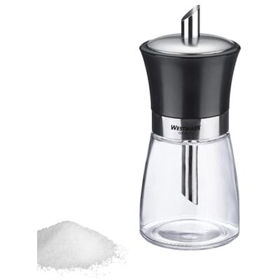Westmark Zuckerdosierer, Fassungsvermögen: 190 ml, Glas/Rostfreier Edelstahl/Kunststoff, Blacky, Transparent/Schwarz/Silber, 63592260 Westmark Zuckerdosierer, Fassungsvermögen: 190 ml, Glas/Rostfreier Edelstahl/Kunststoff, Blacky, Transparent/Schwarz/Silber, 63592260