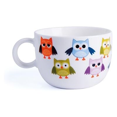 Excelsa Animals Tasse Tee, 200 ml, Porzellan, Weiß Uhu 1 STK Mehrfarbig Excelsa Animals Tasse Tee, 200 ml, Porzellan, Weiß Uhu 1 STK Mehrfarbig