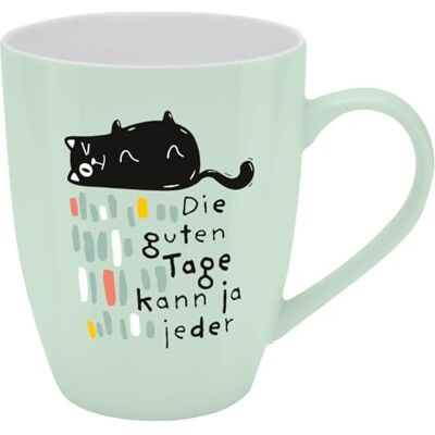 H:)PPY life H:) PPY life Becher mit Motiv "Gute Tage" Tasse mit Spruch, New Bone China Porzellan, 35 cl, mit Geschenkbaderole lustiges Geschenk, Geburtstag 74193 H:)PPY life H:) PPY life Becher mit Motiv "Gute Tage" Tasse mit Spruch, New Bone China Porzellan, 35 cl, mit Geschenkbaderole lustiges Geschenk, Geburtstag 74193