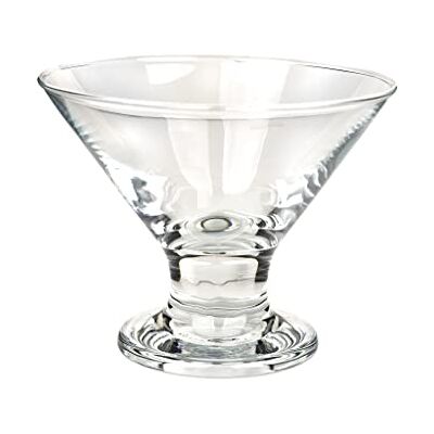 Cofan Eisbecher mit einem Fassungsvermögen von 28,5 cl Hergestellt aus robustem Glas, 6 Stück, Durchsichtig Cofan Eisbecher mit einem Fassungsvermögen von 28,5 cl Hergestellt aus robustem Glas, 6 Stück, Durchsichtig