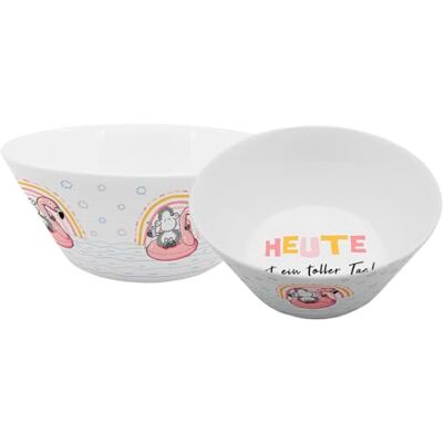 Gedalabels Müslischale Sheepworld Toller Tag 400ml, Pastellfarben Gedalabels Müslischale Sheepworld Toller Tag 400ml, Pastellfarben