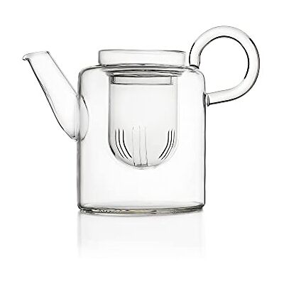 Ichendorf Milano Hohe Teekanne Kollektion Piuma 70 cl Borosilikatglas handgefertigt Ichendorf Milano Hohe Teekanne Kollektion Piuma 70 cl Borosilikatglas handgefertigt