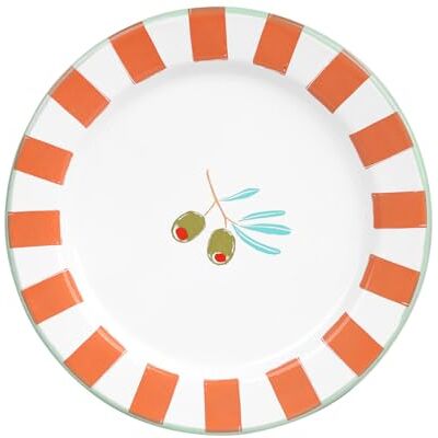 Talking Tables Bon Appetit Olive Emaille-Teller - 20cm Multi Talking Tables Bon Appetit Olive Emaille-Teller - 20cm Multi