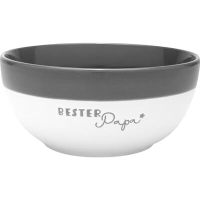 GRUSS & CO Schale Motiv Papa: Schale mit Gravur, mit passender Banderole, Grau GRUSS & CO Schale Motiv Papa: Schale mit Gravur, mit passender Banderole, Grau