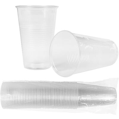Heku 50 transparente Einweg-Trinkbecher 0,5l Aus Polypropylen Ideal für Partys und Veranstaltungen, Klar Heku 50 transparente Einweg-Trinkbecher 0,5l Aus Polypropylen Ideal für Partys und Veranstaltungen, Klar