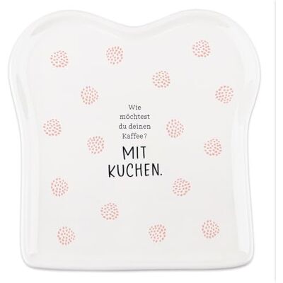 Grafik Werkstatt Toast-Teller - Lebensmittelsicher Keramik mit Deutscher Inschrift Grafik Werkstatt Toast-Teller - Lebensmittelsicher Keramik mit Deutscher Inschrift