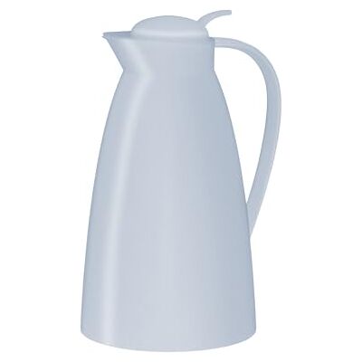 alfi ECO Isolierkanne mit Hartglaseinsatz & Drucktaste 1,0l, hellblau alfi ECO Isolierkanne mit Hartglaseinsatz & Drucktaste 1,0l, hellblau