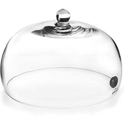 LACOR 61817 Dunstabzugshaube für Magic Smoker Glasdeckel mit Ventil ermöglicht das Eindringen, Dampf und Aromen zum Räuchern und Aromatisieren von Lebensmitteln Ø 25 x 14 cm, Glas LACOR 61817 Dunstabzugshaube für Magic Smoker Glasdeckel mit Ventil ermöglicht das Eindringen, Dampf und Aromen zum Räuchern und Aromatisieren von Lebensmitteln Ø 25 x 14 cm, Glas