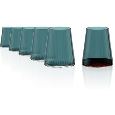 Stölzle Lausitz Weißweinbecher Symphony Blaugrün 6er-Set 400 ml – Allroundgläser für Weißwein, Wasser, Saft & Cocktails – Elegante Trinkgläser aus Kristallglas – Spülmaschinengeeignet & stoßfest Stölzle Lausitz Weißweinbecher Symphony Blaugrün 6er-Set 400 ml – Allroundgläser für Weißwein, Wasser, Saft & Cocktails – Elegante Trinkgläser aus Kristallglas – Spülmaschinengeeignet & stoßfest