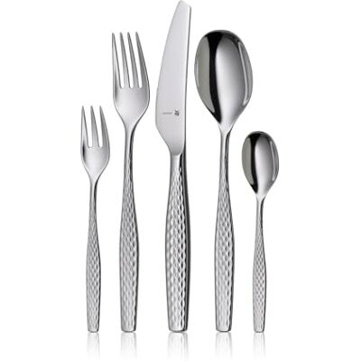 WMF Sentic Besteck-Set, 30-teilig für 6 Personen, ergonomisch, Cromargan protect®, spülmaschinenfest, geschmiedete Menuemesser, Besteckkasten 1270916340 WMF Sentic Besteck-Set, 30-teilig für 6 Personen, ergonomisch, Cromargan protect®, spülmaschinenfest, geschmiedete Menuemesser, Besteckkasten 1270916340