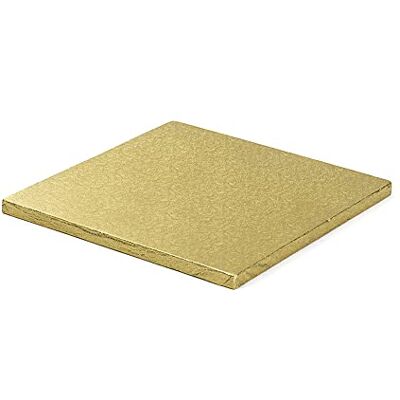 Decora 0931715 QUADRATISCHE TORTENPLATTE Gold cm 40X1,2 H Decora 0931715 QUADRATISCHE TORTENPLATTE Gold cm 40X1,2 H