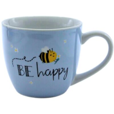 Dekohelden24 Maxi-XXL Kaffeebecher/Tasse aus Porzellan, XXL Kaffeepot, Motiv: Biene, BE happy, Größe H/Ø: 9,2 x 10,5 cm, Fassungsvermögen 400 ml, Spülmaschinengeeignet. Dekohelden24 Maxi-XXL Kaffeebecher/Tasse aus Porzellan, XXL Kaffeepot, Motiv: Biene, BE happy, Größe H/Ø: 9,2 x 10,5 cm, Fassungsvermögen 400 ml, Spülmaschinengeeignet.