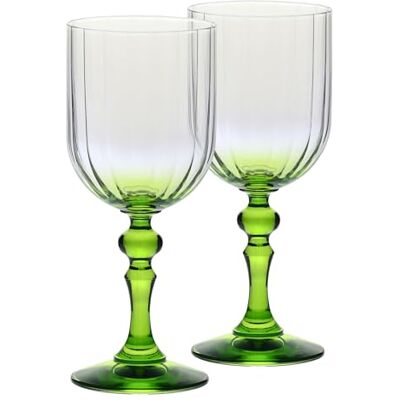 Krosno Weingläser 2er Set, 300 ml, Hellgrün, Bubble Celebration Moments Krosno Weingläser 2er Set, 300 ml, Hellgrün, Bubble Celebration Moments