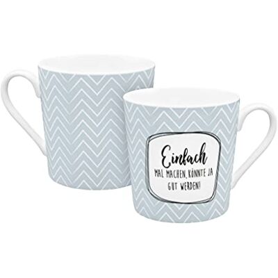 Gedalabels Tasse Einfach machen blau 350ml Gedalabels Tasse Einfach machen blau 350ml