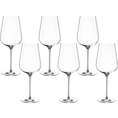 LEONARDO HOME Brunelli Rotwein-Gläser 6er Set • spülmaschinenfeste Rotwein-Kelche • Wein-Glas mit gezogenem Stiel • Wein Kelchgläser-Set • 740 ml • 066411 LEONARDO HOME Brunelli Rotwein-Gläser 6er Set • spülmaschinenfeste Rotwein-Kelche • Wein-Glas mit gezogenem Stiel • Wein Kelchgläser-Set • 740 ml • 066411