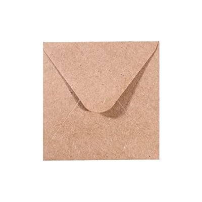Creative Florence Briefumschläge Quadratisch Klein Kraft Braun, 25 Stück, für Geburtstagskarten, passende Faltkarten erhältlich Creative Florence Briefumschläge Quadratisch Klein Kraft Braun, 25 Stück, für Geburtstagskarten, passende Faltkarten erhältlich