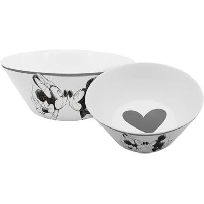 Gedalabels Müslischale Mickey Kiss Sketch silbergrau 400ml, Grey Gedalabels Müslischale Mickey Kiss Sketch silbergrau 400ml, Grey