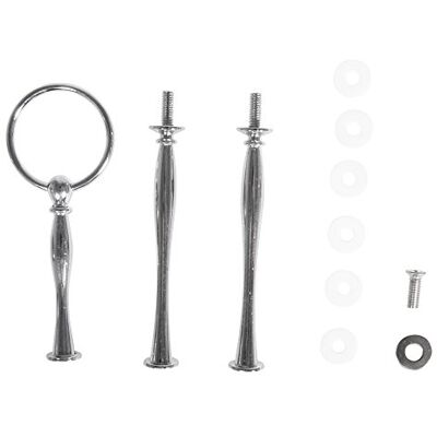 Rayher 34237000 Metall Etageren-Bausatz „Classic", Verbindungsstücke für gegossene Etagen, 11-teilig, Silber, 19 x 8 x 1.6 cm Rayher 34237000 Metall Etageren-Bausatz „Classic", Verbindungsstücke für gegossene Etagen, 11-teilig, Silber, 19 x 8 x 1.6 cm