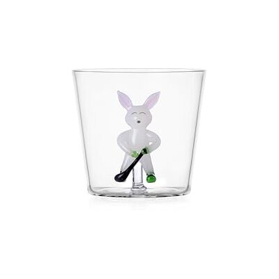 Ichendorf Milano Tumbler Hase und Eishockey, Kollektion Snow Games, 30 cl, Borosilikatglas, handgefertigt Ichendorf Milano Tumbler Hase und Eishockey, Kollektion Snow Games, 30 cl, Borosilikatglas, handgefertigt