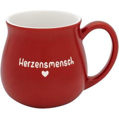GRUSS & CO Tasse bauchig graviert "Herzensmensch GRUSS & CO Tasse bauchig graviert "Herzensmensch