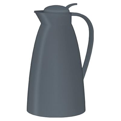 alfi ECO 1,0l, dunkelgrau, Isolierkanne mit hygienischem Hartglaseinsatz aus Kunststoff, Drehverschluss mit bequemer Drucktaste, Ausgießen mit einer Hand, ideal als Kaffeekanne, Teekanne, BPA-frei alfi ECO 1,0l, dunkelgrau, Isolierkanne mit hygienischem Hartglaseinsatz aus Kunststoff, Drehverschluss mit bequemer Drucktaste, Ausgießen mit einer Hand, ideal als Kaffeekanne, Teekanne, BPA-frei