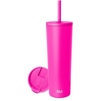 Simple Modern Thermobecher mit Strohhalm und Deckel Trinkbecher mit Henkel Wiederverwendbare Edelstahl Geschenke für Frauen und Männer Classic 830ml Raspberry Vibes Simple Modern Thermobecher mit Strohhalm und Deckel Trinkbecher mit Henkel Wiederverwendbare Edelstahl Geschenke für Frauen und Männer Classic 830ml Raspberry Vibes