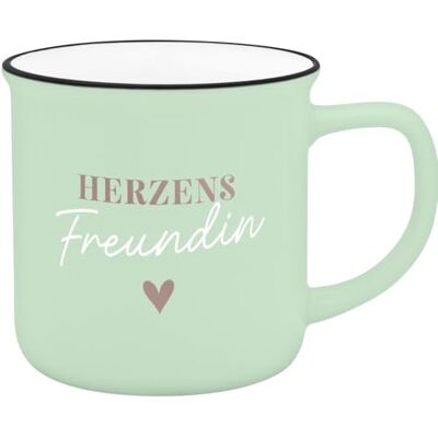 GRUSS & CO Becher HERZENSFREUNDIN, 35 cl (1-Pack) GRUSS & CO Becher HERZENSFREUNDIN, 35 cl (1-Pack)