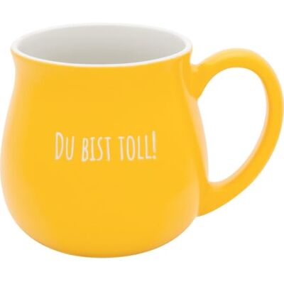 GRUSS & CO Tasse bauchig graviert "Du bist toll GRUSS & CO Tasse bauchig graviert "Du bist toll