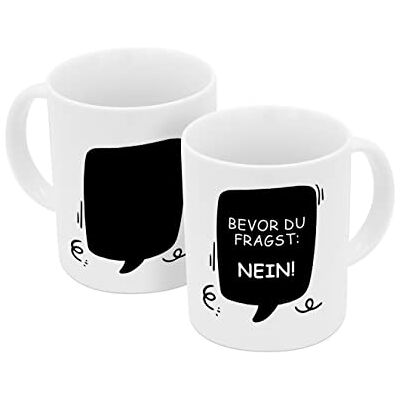 Gedalabels Tasse Bevor du fragst Nein Farbwechsel 330ml Tasse Zaubertasse Heiß kalt Magic Mug GEDA farbwechselnd motivwechselnd Porzellantasse Spruchtasse Kaffeetasse Gedalabels Tasse Bevor du fragst Nein Farbwechsel 330ml Tasse Zaubertasse Heiß kalt Magic Mug GEDA farbwechselnd motivwechselnd Porzellantasse Spruchtasse Kaffeetasse
