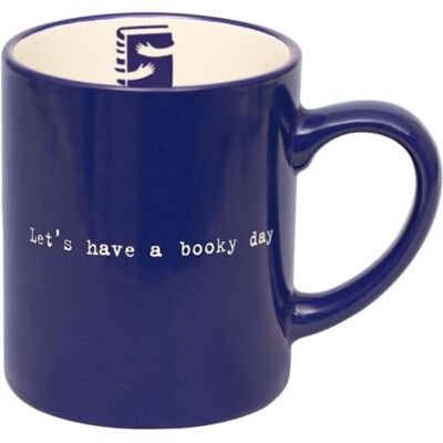 moses . libri_x Becher Let´s have a booky day, Keramikbecher mit hochwertiger Gravur und Buch-Motiv, spülmaschinen- & mikrowellengeeignet, Kaffee-Tasse in Farbe electric blue, Fassungsvermögen 350 ml moses . libri_x Becher Let´s have a booky day, Keramikbecher mit hochwertiger Gravur und Buch-Motiv, spülmaschinen- & mikrowellengeeignet, Kaffee-Tasse in Farbe electric blue, Fassungsvermögen 350 ml