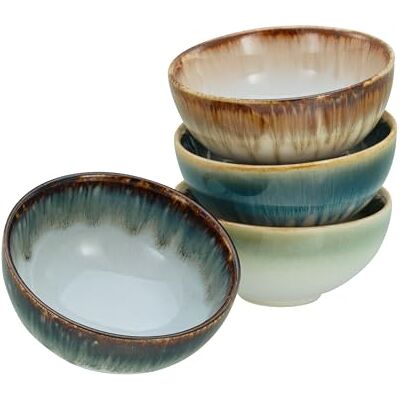 Creatable , 21724, Serie Cascade, 4-teiliges Geschirrset, Sojaschalen Set aus Steinzeug, spülmaschinen- und mikrowellengeeignet, Qualitätsproduktion Creatable , 21724, Serie Cascade, 4-teiliges Geschirrset, Sojaschalen Set aus Steinzeug, spülmaschinen- und mikrowellengeeignet, Qualitätsproduktion