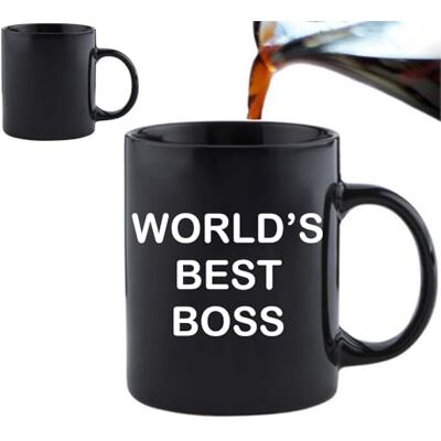 Acen Merchandise Magic Farbwechsel Tasse – World’s Best Boss – Lustige Büro Geschenkidee für Kollegen & Chef Heat Changing Kaffeebecher Schwarz/Weiß Acen Merchandise Magic Farbwechsel Tasse – World’s Best Boss – Lustige Büro Geschenkidee für Kollegen & Chef Heat Changing Kaffeebecher Schwarz/Weiß