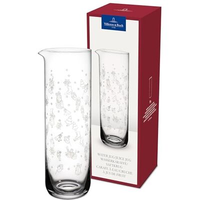 Villeroy & Boch Toy's Delight Wasserkaraffe 1 Liter Klar, Spülmaschinenfest, Weihnachten, Glaskaraffe 1l, Saftkrug, Wasserkrug, Kanne, Weihnachtsmotiv, Kristallglas Villeroy & Boch Toy's Delight Wasserkaraffe 1 Liter Klar, Spülmaschinenfest, Weihnachten, Glaskaraffe 1l, Saftkrug, Wasserkrug, Kanne, Weihnachtsmotiv, Kristallglas