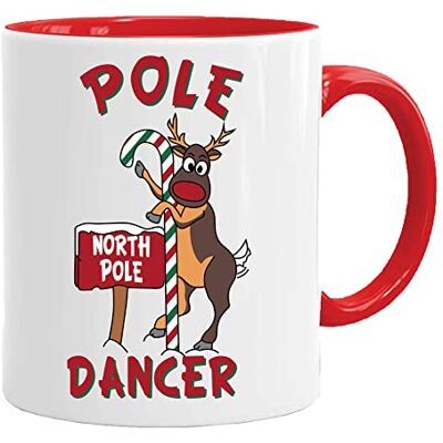 Acen Merchandise Tasse mit Rudolf Pole Dancer Weihnachtstasse Schöne und lustige Kaffeetasse als Geschenkidee beidseitig Bedruckt Acen Merchandise Tasse mit Rudolf Pole Dancer Weihnachtstasse Schöne und lustige Kaffeetasse als Geschenkidee beidseitig Bedruckt