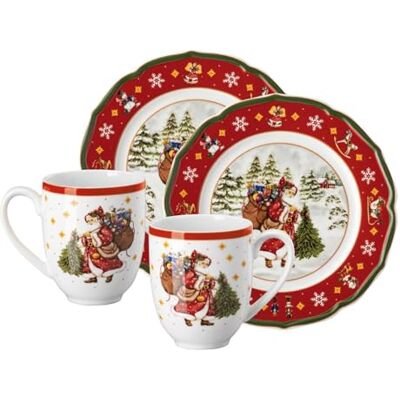 Hutschenreuther Happy Wintertime Red Set 4tlg Hutschenreuther Happy Wintertime Red Set 4tlg