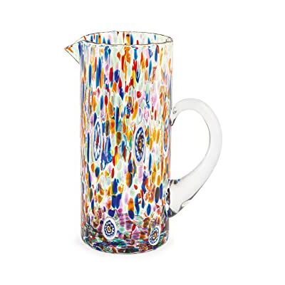 H&H Veneziano Glaskrug, mehrfarbig, 1,3 l H&H Veneziano Glaskrug, mehrfarbig, 1,3 l