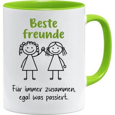 Acen Merchandise Tasse für die Beste Freundin Für immer zusammen – Egal was passiert Geschenk mit Humor Teetasse mit witziger Botschaft Geschenk Beste Freundin Geburtstag Acen Merchandise Tasse für die Beste Freundin Für immer zusammen – Egal was passiert Geschenk mit Humor Teetasse mit witziger Botschaft Geschenk Beste Freundin Geburtstag